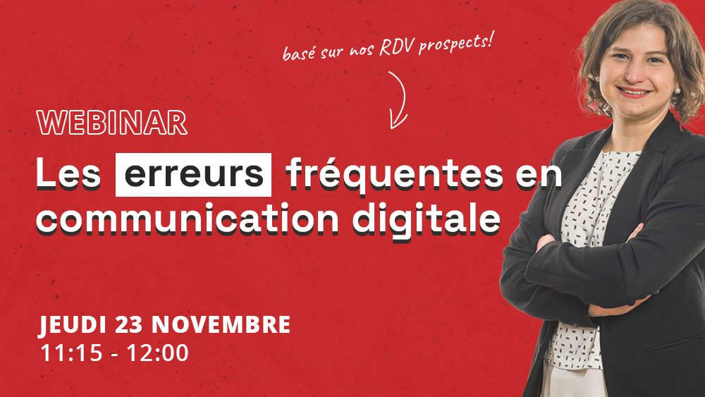 Inscription Webinar Les erreurs les plus fréquentes en communication